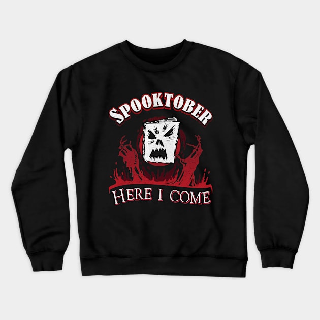 Spooktober Dark Crewneck Sweatshirt by FallingStar